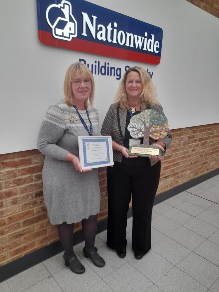 Nationwide employees received the Swindon Employers Care Award