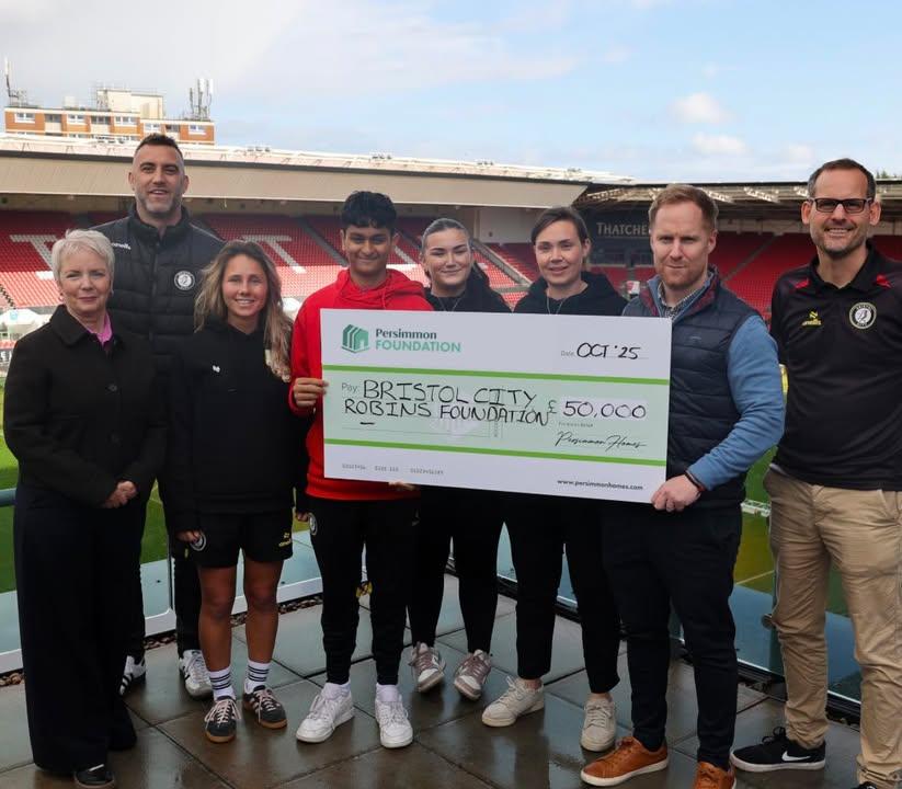 Previous donation to Bristol City FC Robins Foundation