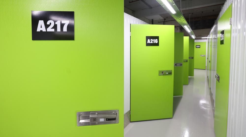 The interior of an existing StoreAway site in Liverpool