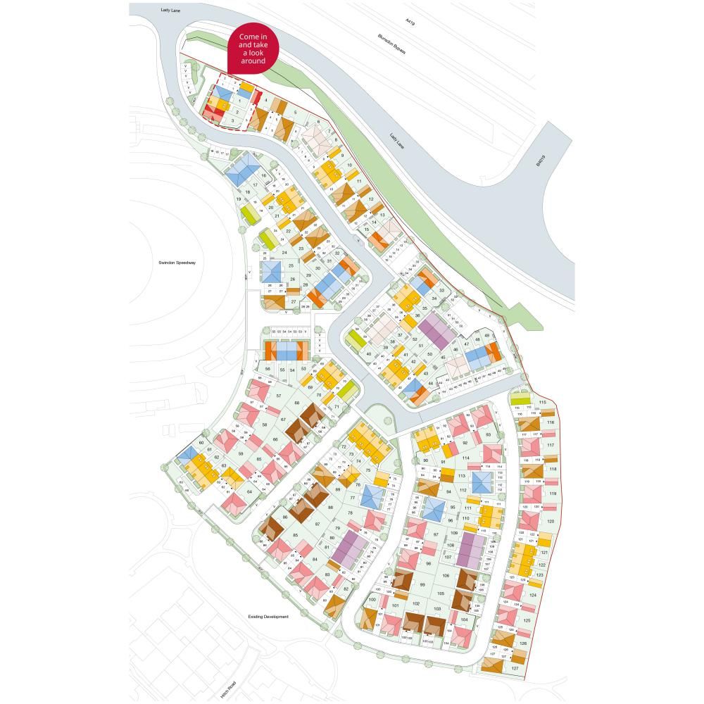 The siteplan for Robin Gardens