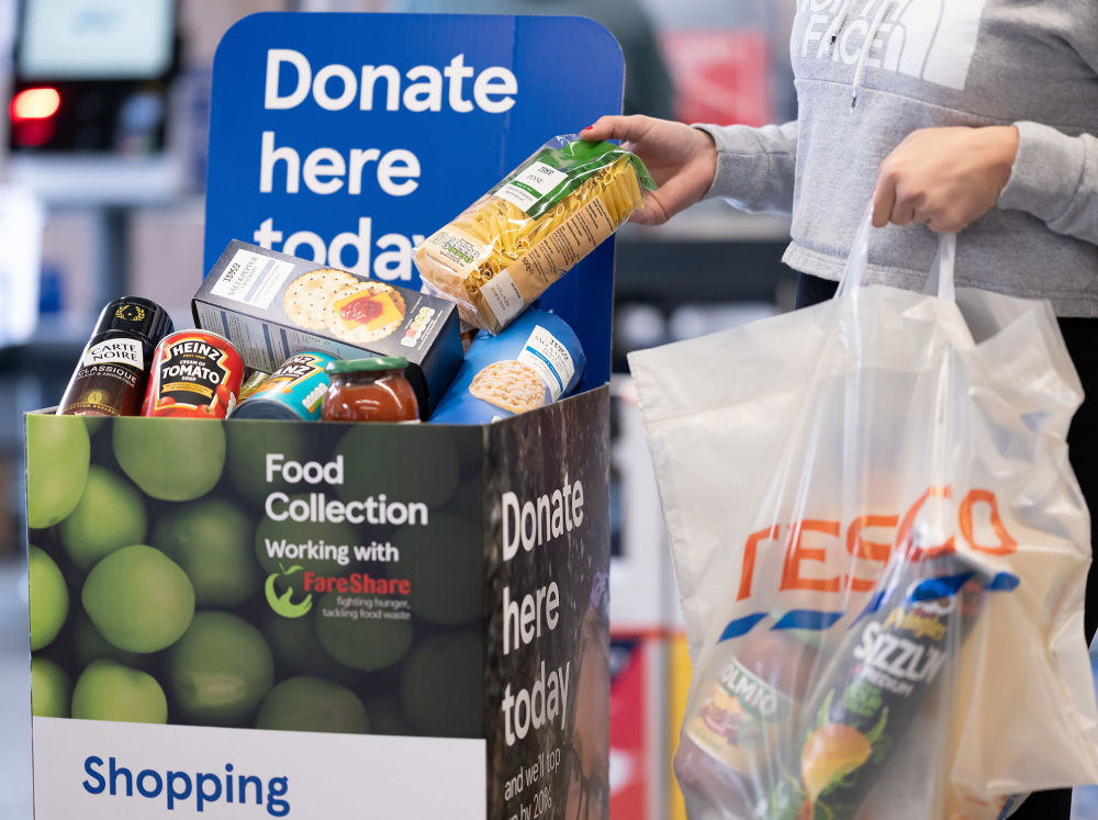Tesco works to make it easier for Swindon shoppers to help food banks and charities