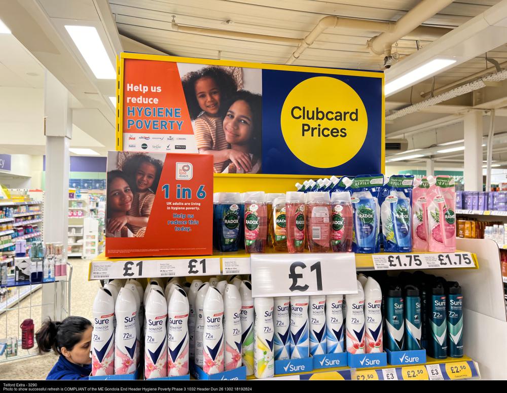 Tesco joins the team to tackle hygiene poverty