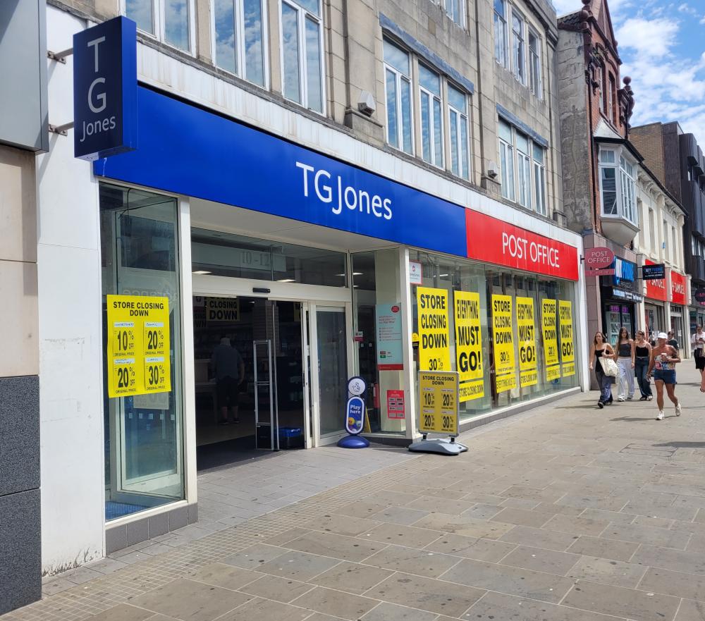 TG Jones in Swindon's town centre to close