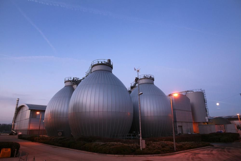 One of Thames Water's anaerobic digestion units