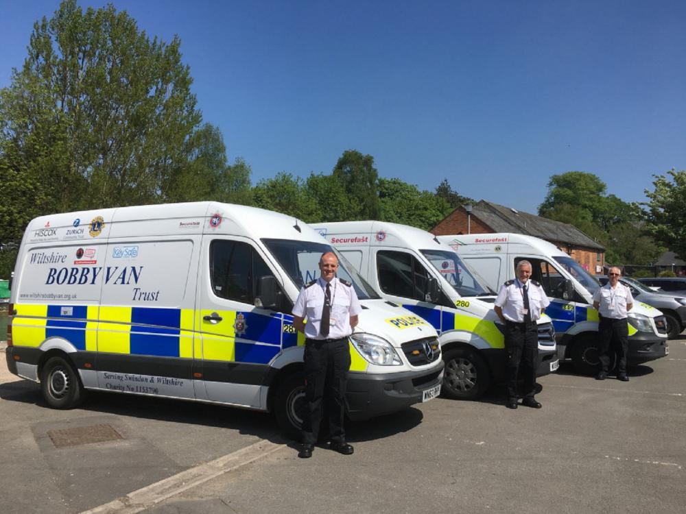 Bobby Van operators Doug Batchelor, left, Will Todd and Mick Leighfield. The Wiltshire Bobby Van team have been given £5,000 from the Wiltshire and Swindon Coronavirus Response Fund