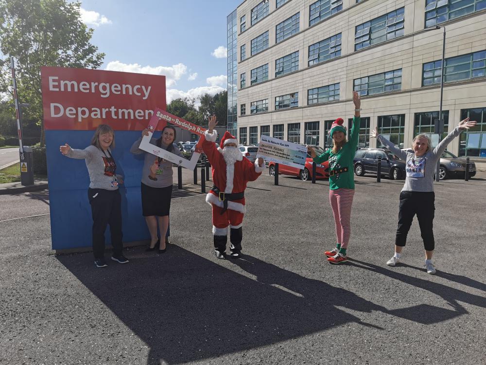 The cheque presentation at Great Western Hospital