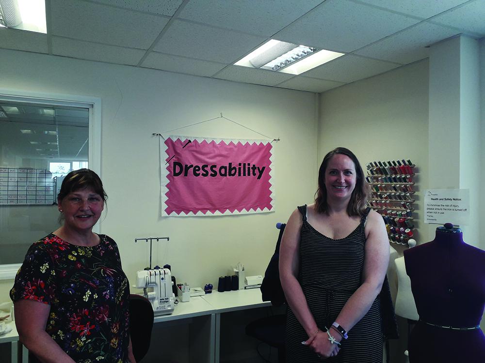 Dressability manager Sharon Tombs, left, and Annabel Robson