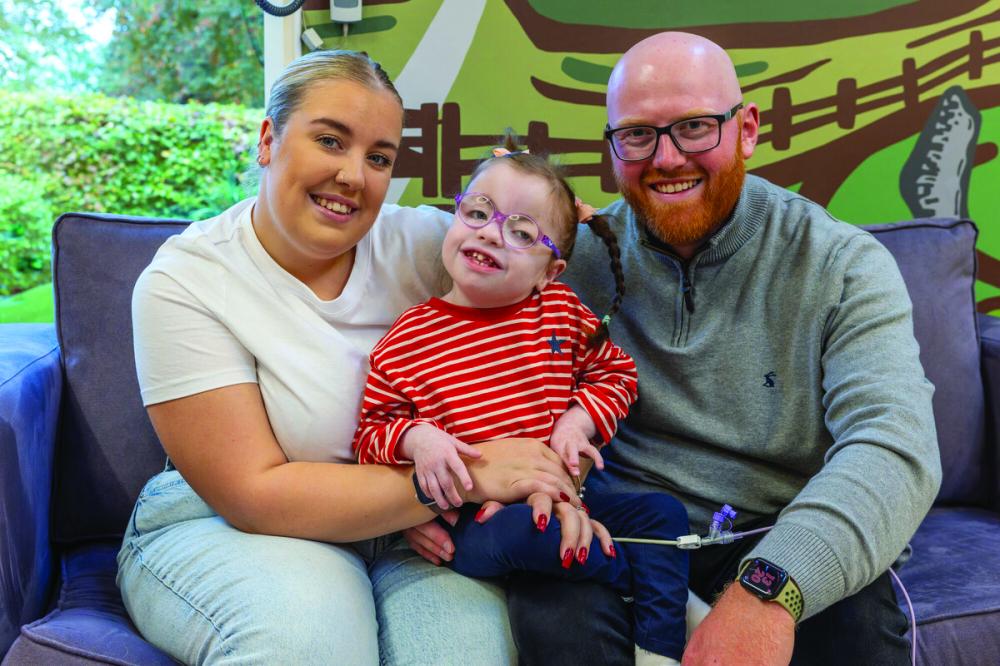 Ella with mum Chloe and dad Kyle