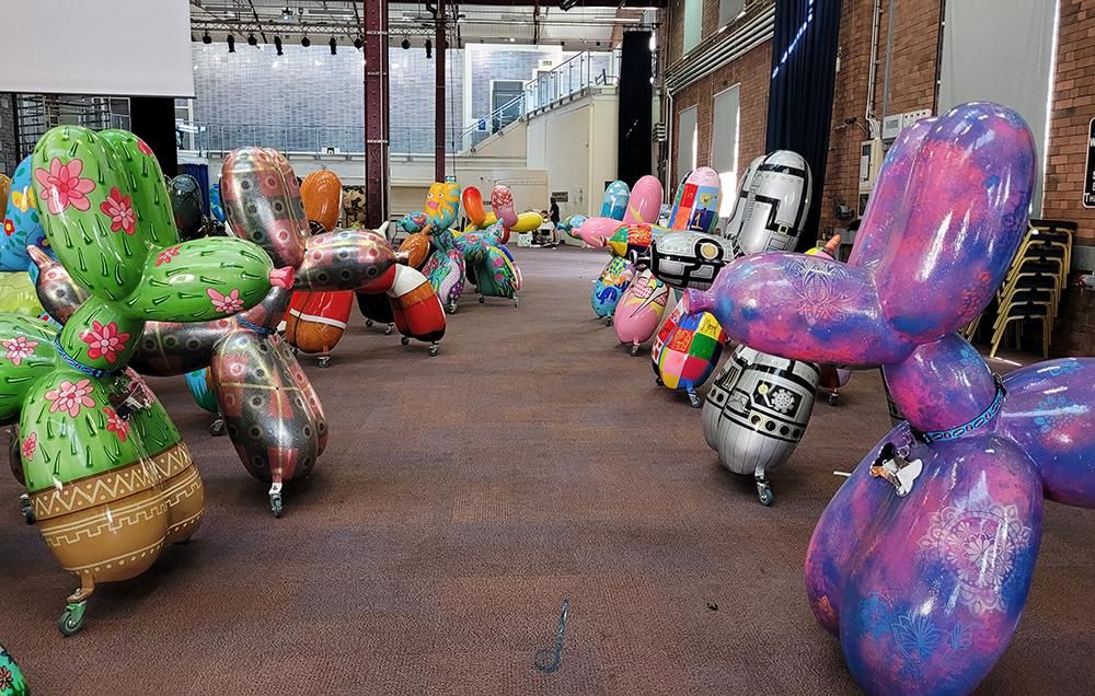 Swindog pack gathered together for last time ready for charity auction