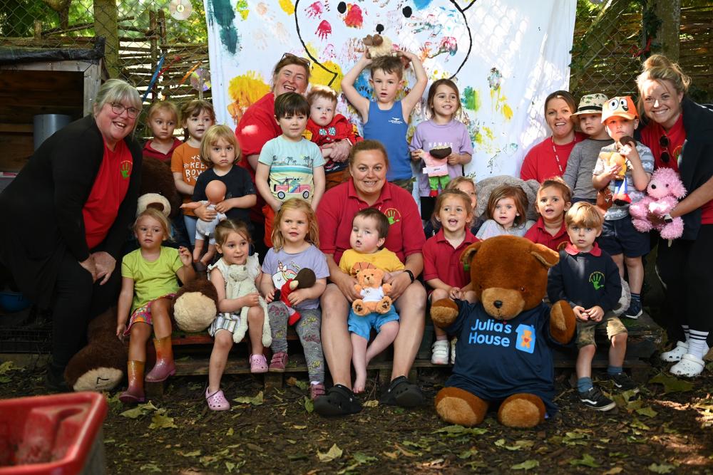 Children at Broughton Gifford Pre-School loved taking part in last year's Big Teddy Takeover for Julia's House