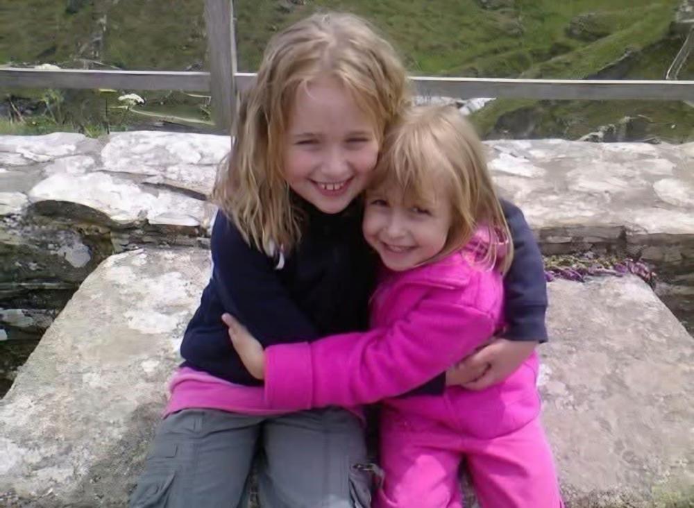 The sisters as children
