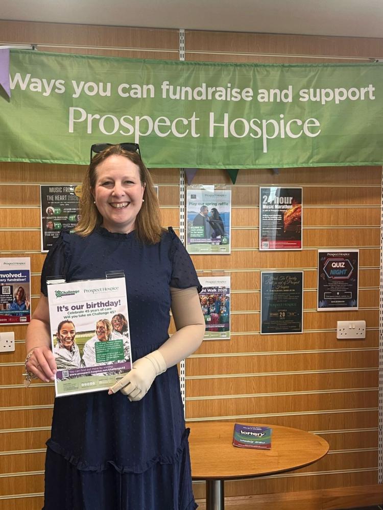 Call to help Prospect Hospice raise £45,000  for 45th birthday