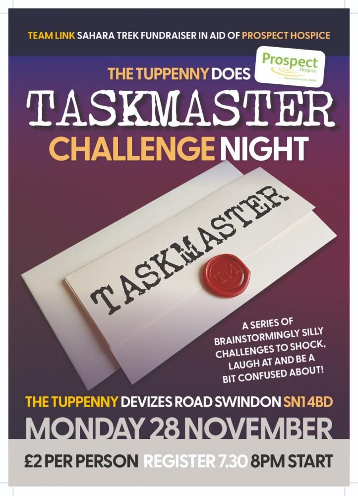 Swindon pub to host Taskmaster-inspired quiz night in aid of Prospect