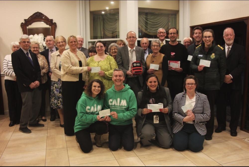 Rotary Club donate £7,600 to local charities