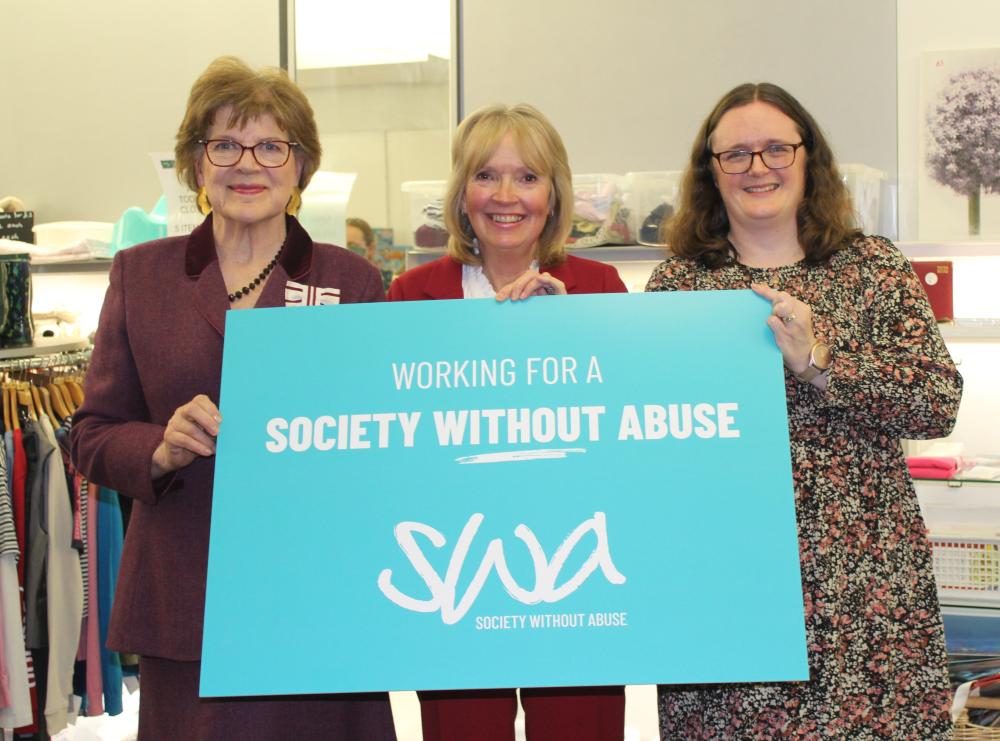 From left: SWA Patron Dame Sarah Troughton, Chair Nicky Alberry and CEO Kate Rowland