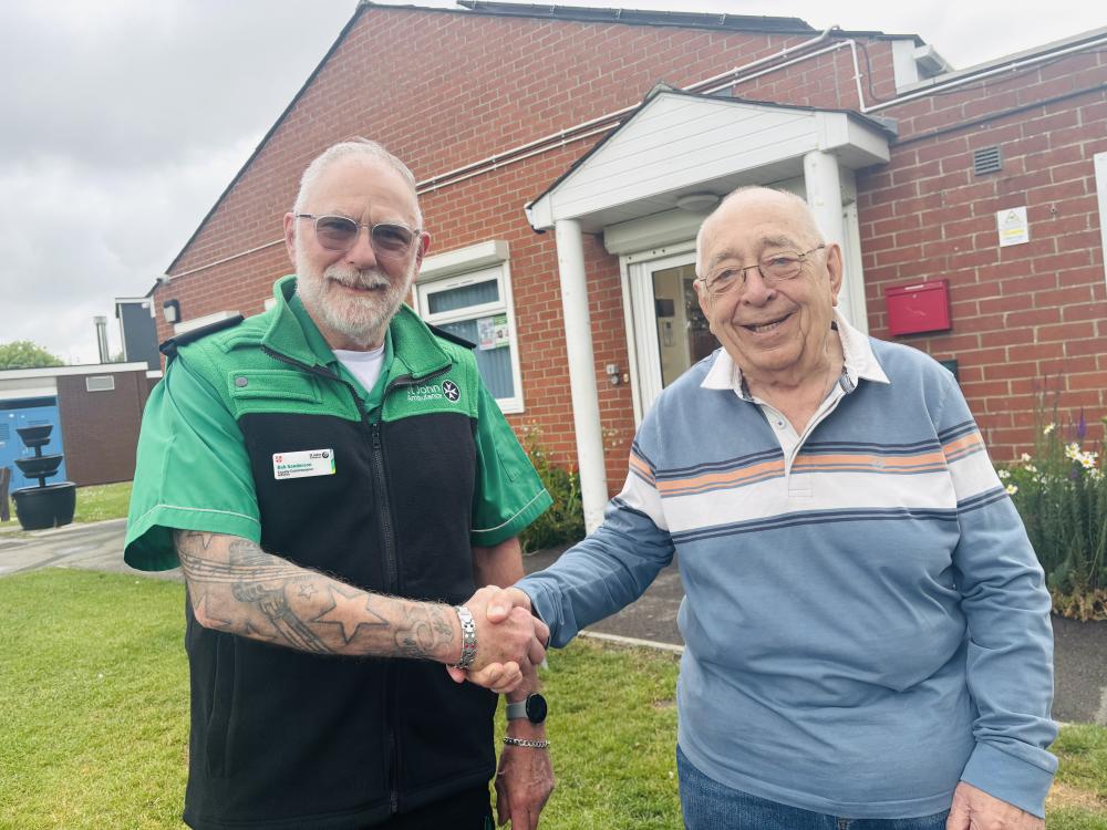 Bob Sanderson and Cllr John Hewer