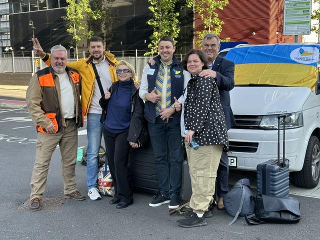 Delegation from war-torn Ukrainian city visits Swindon to thank town for aid