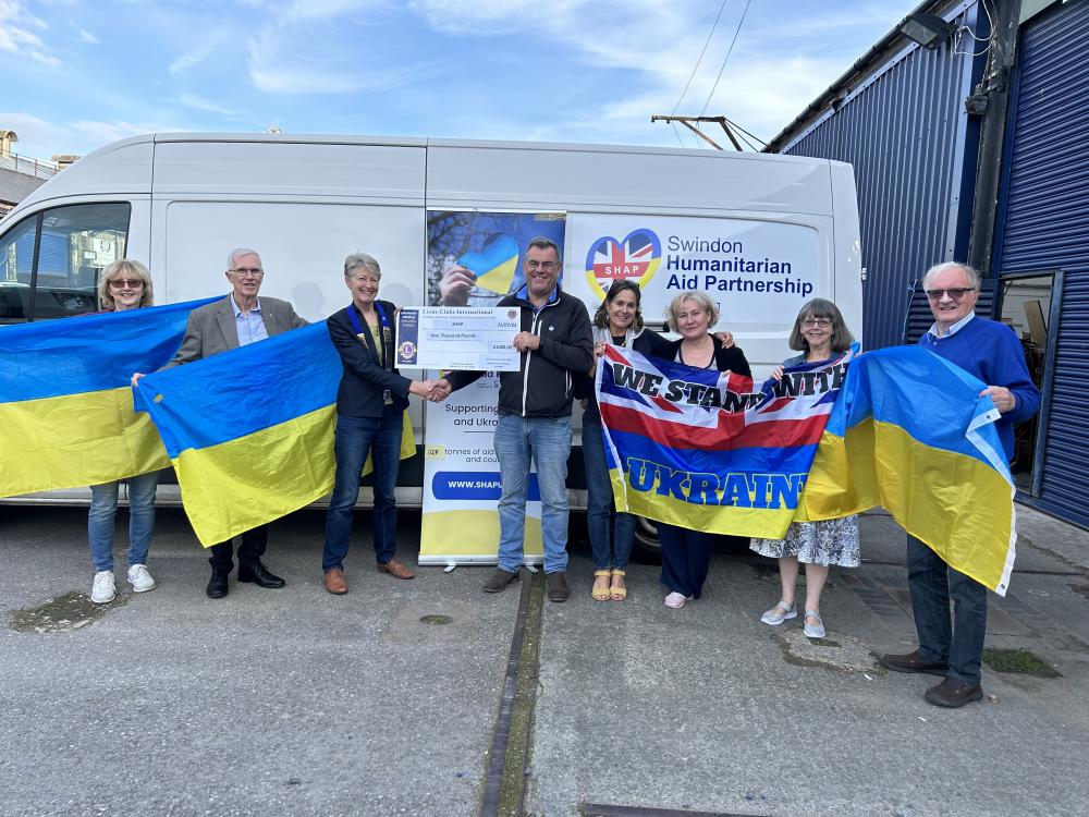 One of the organisations helped by Swindon Lions is Swindon Humanitarian Aid Partnership, which helps Ukrainian people suffering in the wake of the Russian invasion