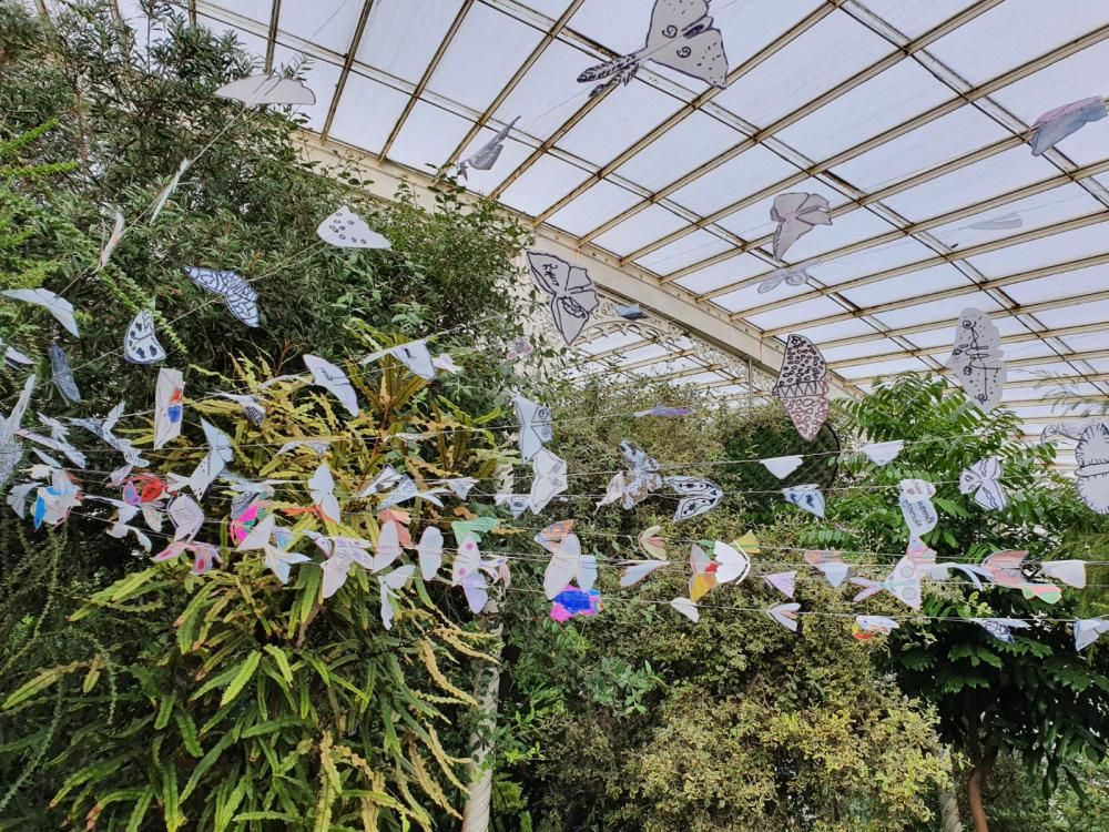 'Moths to a Flame' art installation at Glasgow Botanic Gardens Art and Energy