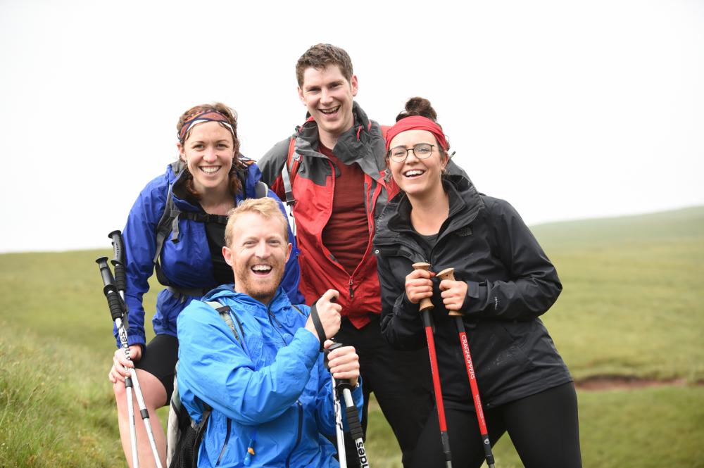 Swindon charity launch walking challenge route through Brecon Beacons National Park