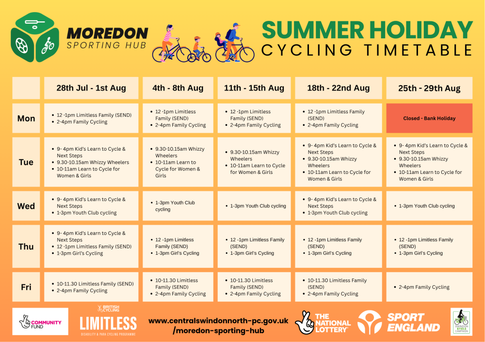 Summer of cycling at Moredon Sporting Hub