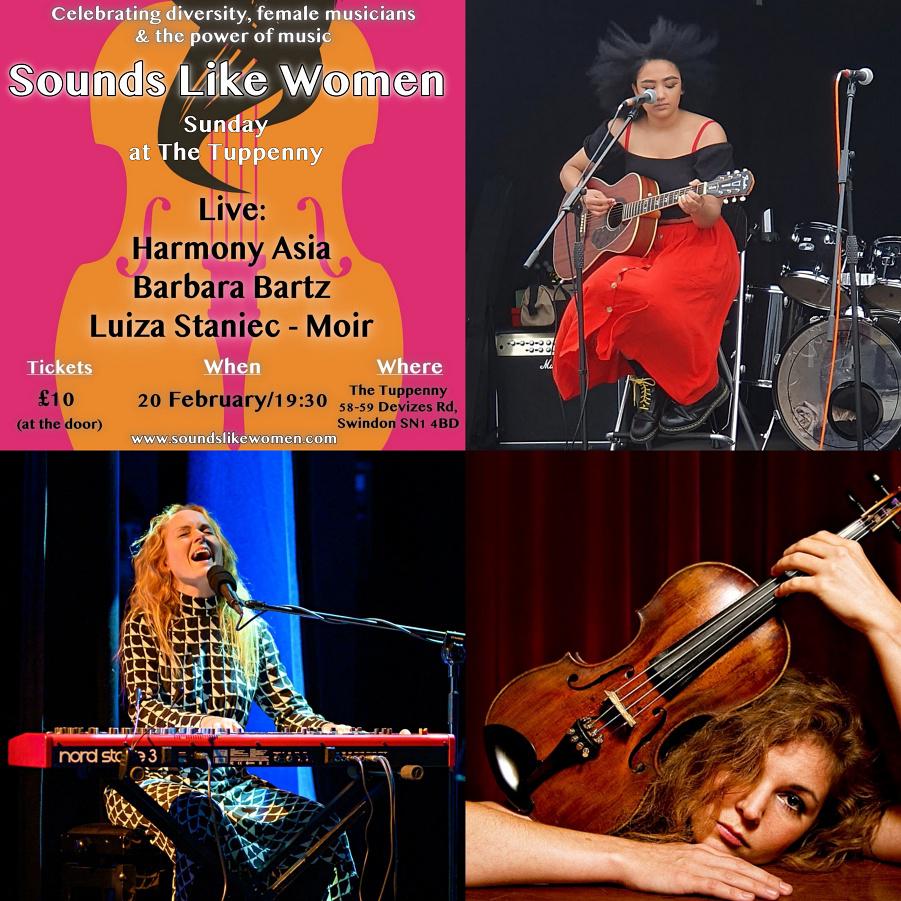 Harmony Asia (pictured top right), Luiza Staniec-Moir (pictured bottom left) and Barbara Bartz (pictured bottom right)
