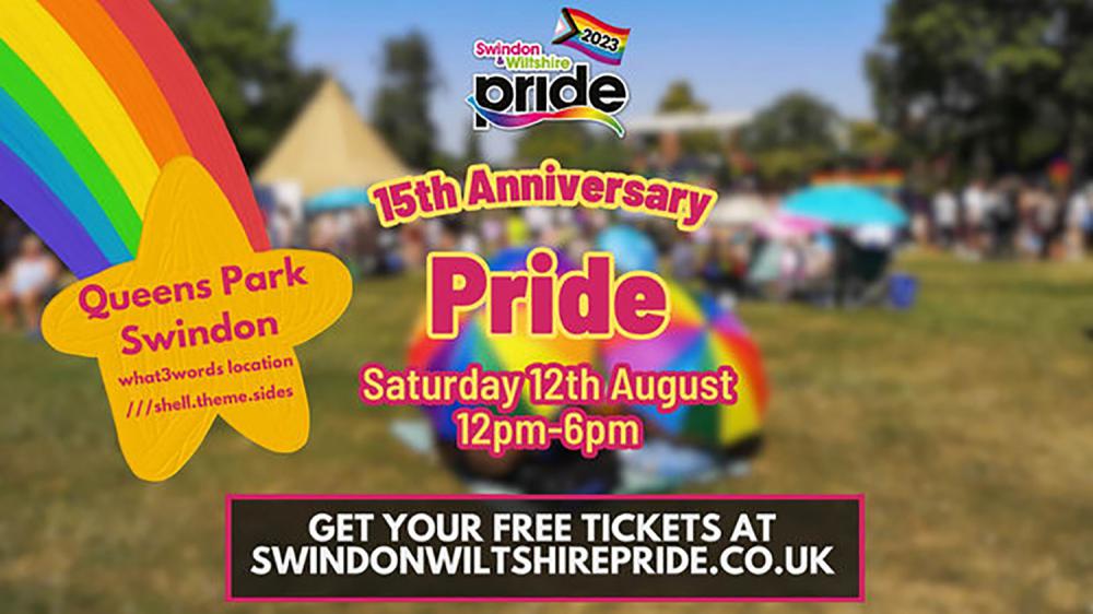 Swindon people can now book their free tickets for Pride 2023