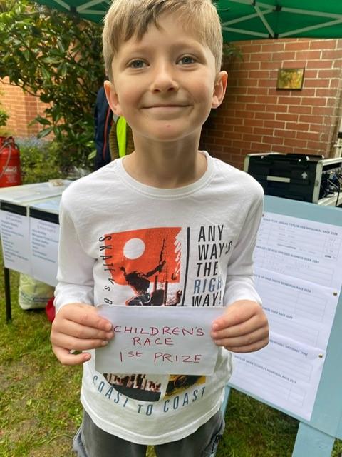 Children's Race Winner Frank Lester, age 8