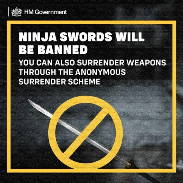 Wiltshire Police to take part in ninja sword surrender scheme