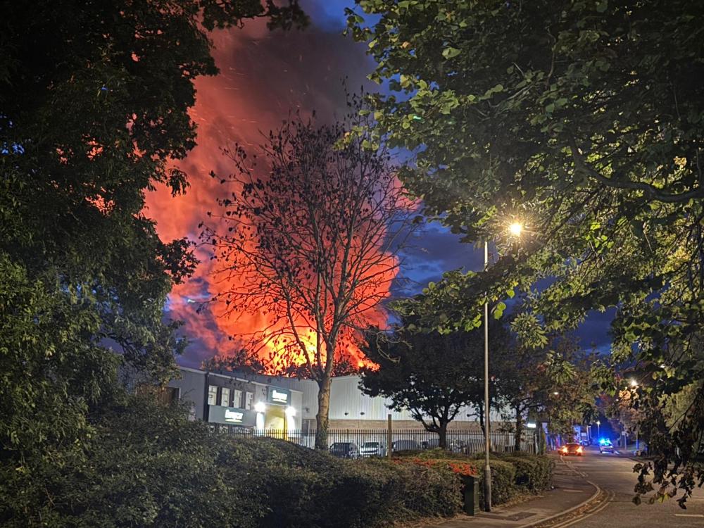 Huge explosion rocks Groundwell Industrial Estate