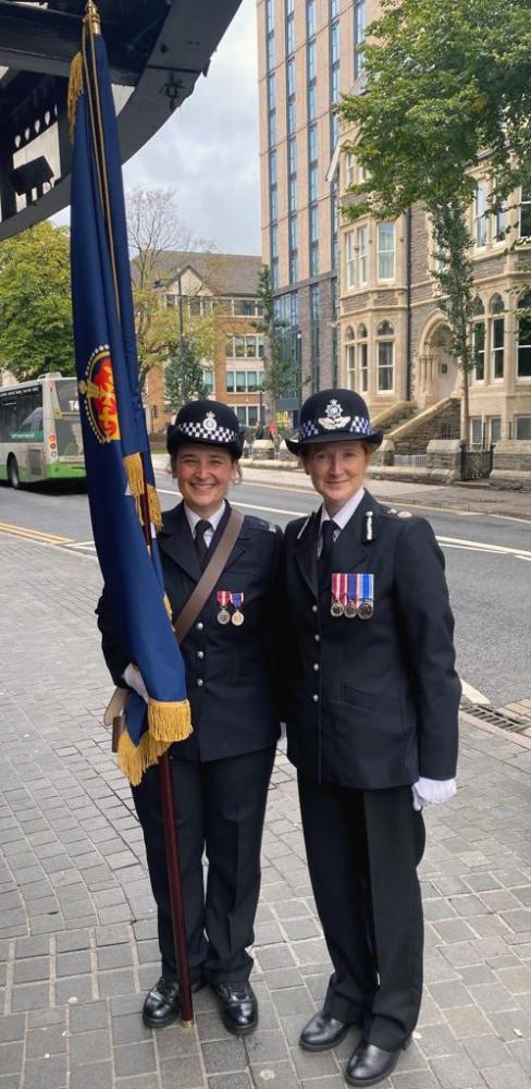 CC Catherine Roper and Staff Officer Alanna Wakefield