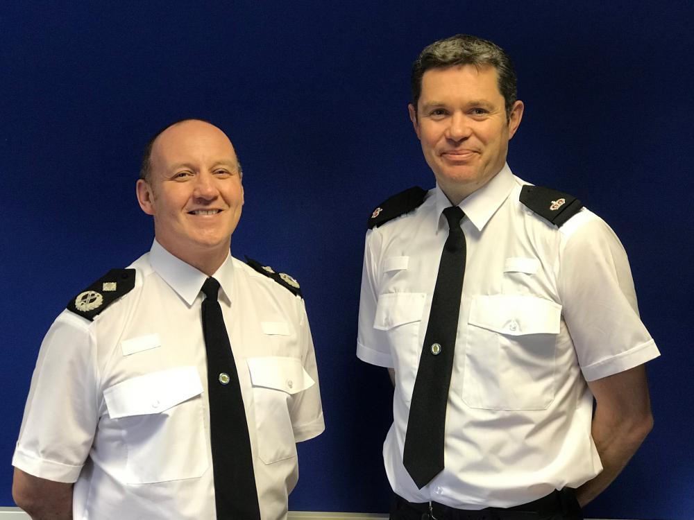 DCC Mills (left) and Supt Minty (right)