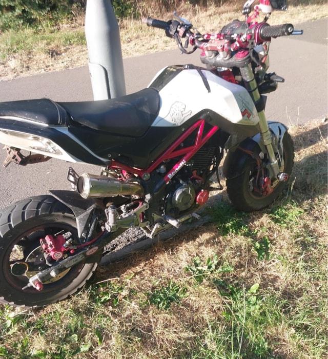The seized motorcycle