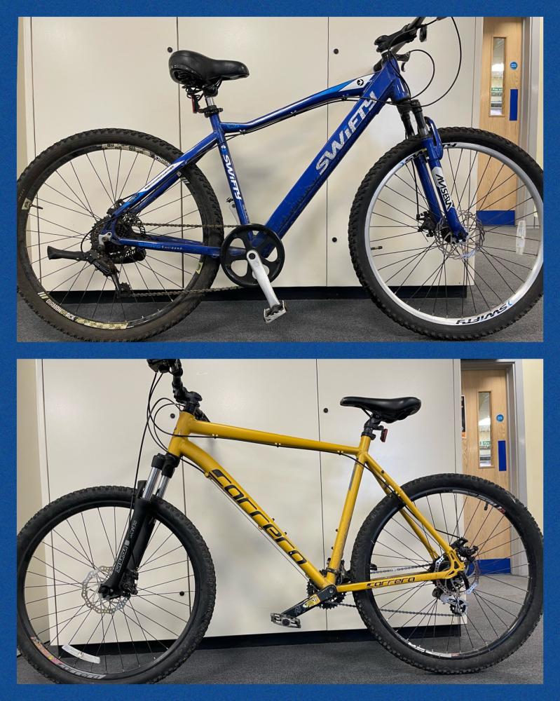 Stolen bicycles - image supplied by Swindon Police