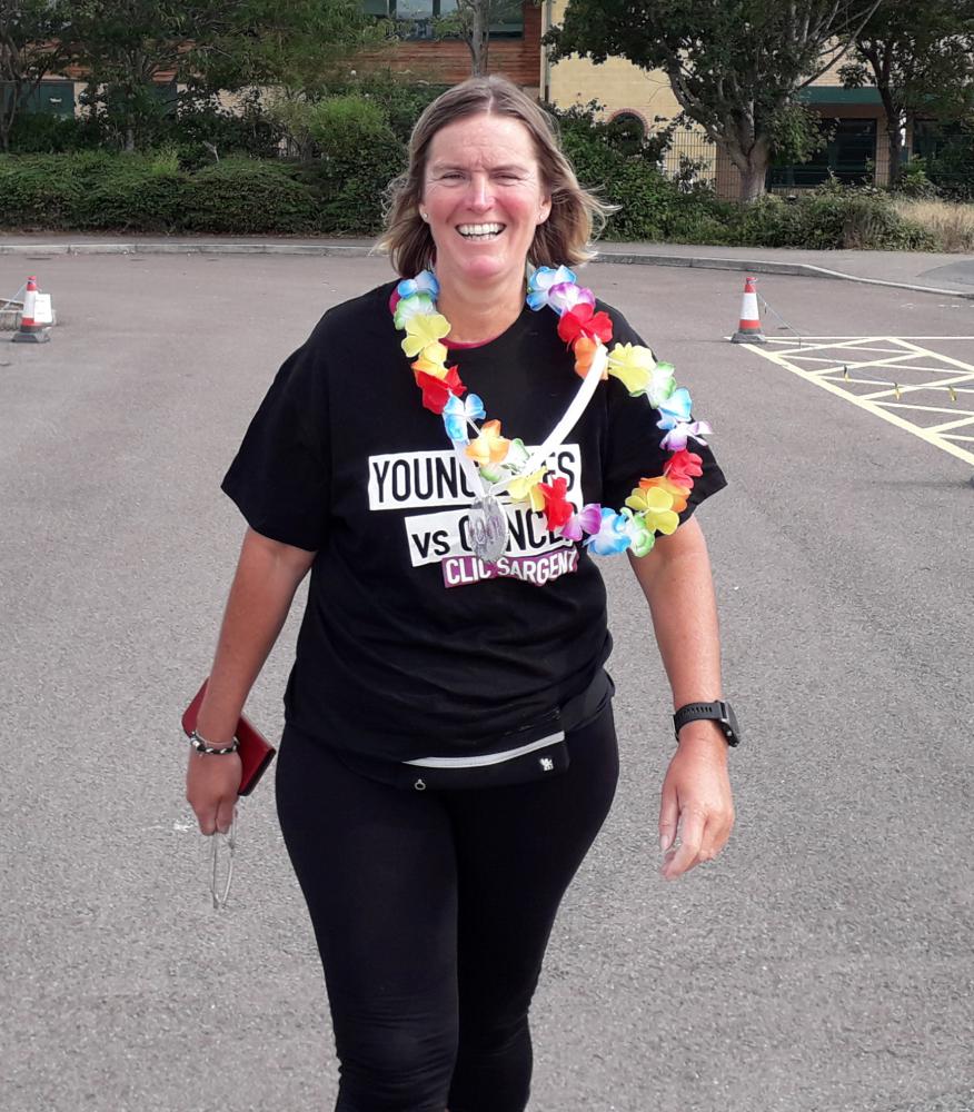 The head teacher covered well over two marathon distances