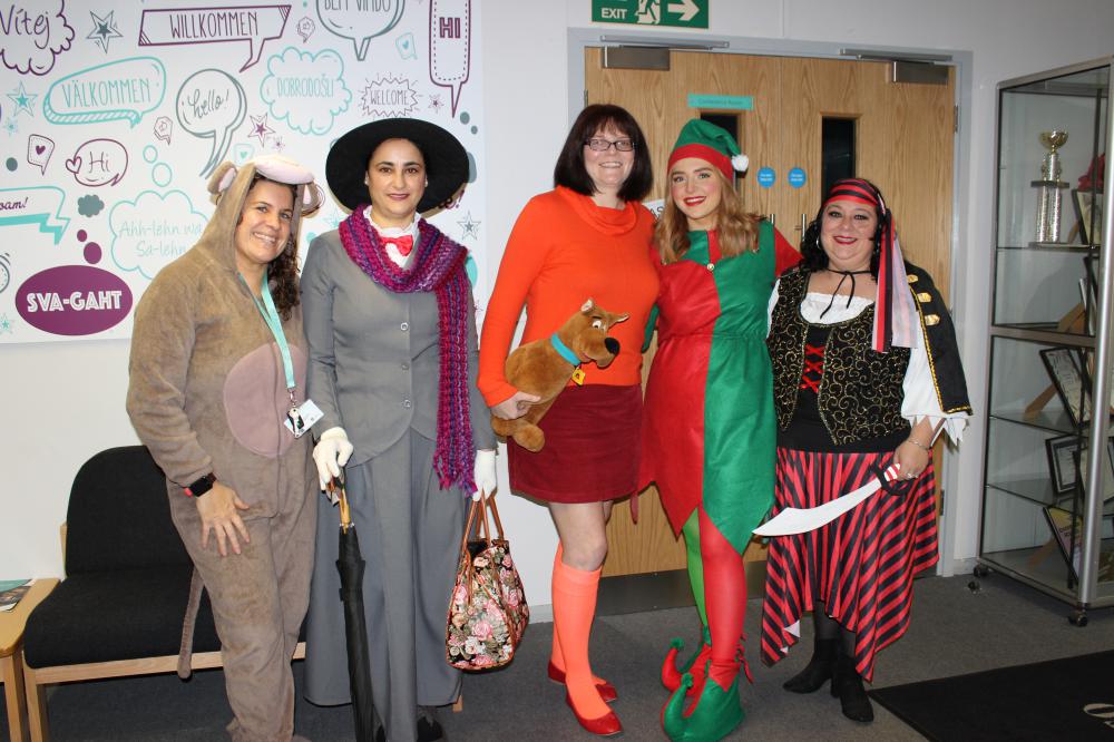 Staff at Lawn Manor Academy get in the swing on Children in Need