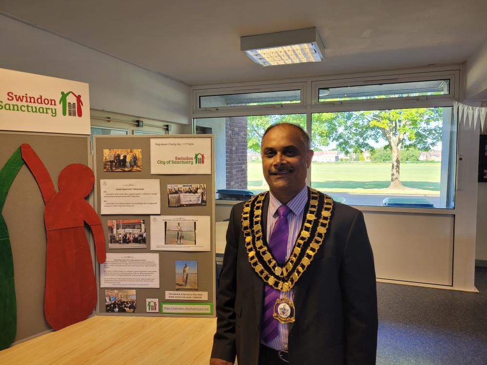 Mayor of Swindon Cllr Abdul Amin was among the guests