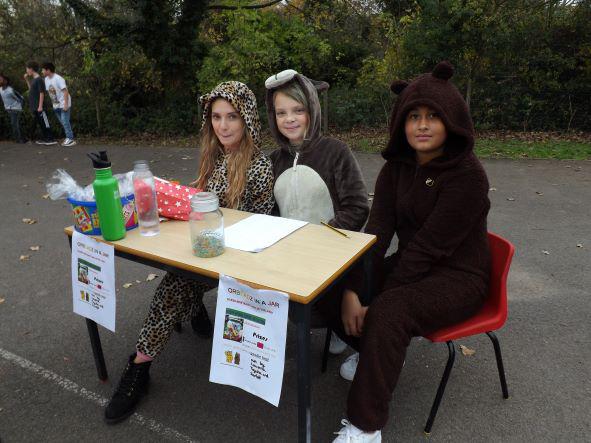 Swindon junior school donates Halloween bounty for Children in Need