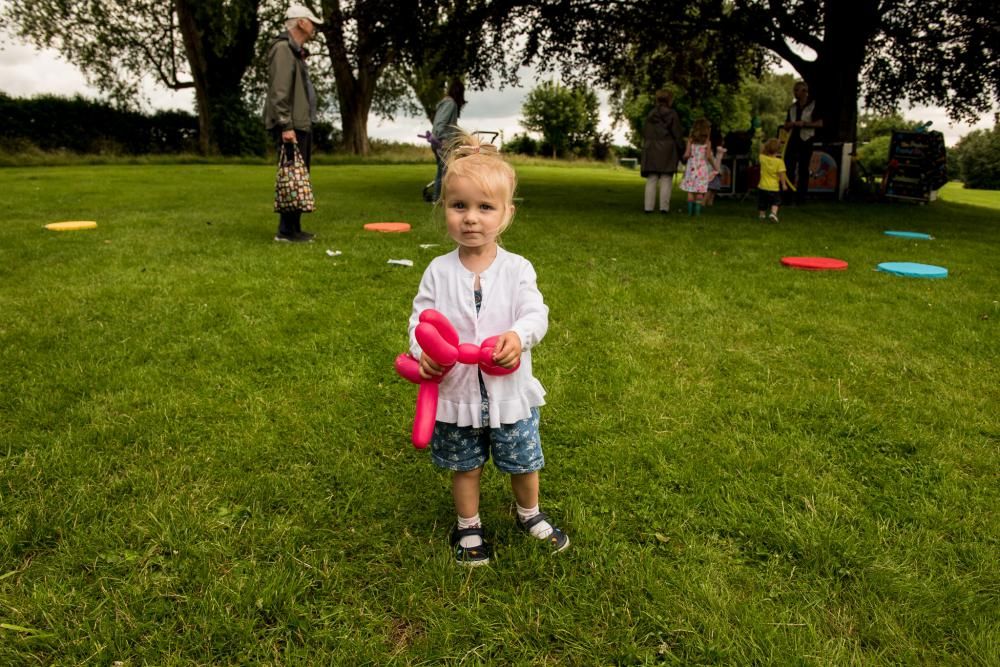 A young participant in a Swindon Stories event at Coate Water
