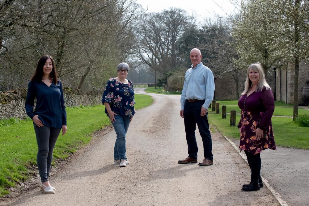 The team behind The Cotswold Challenge are, from left: Allison Murray, Fiona Scott, Nigel Chute and Chris Roberts. Picture: Barbara Leatham of Barbara Leatham Photography