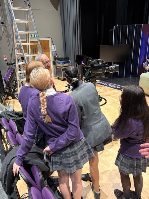 Swindon students go behind the scenes at BBC Question Time  
