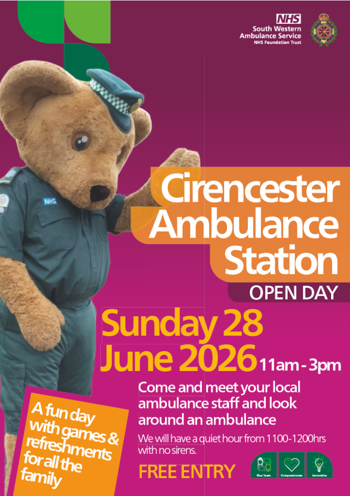 Free family open day at Cirencester Ambulance Station
