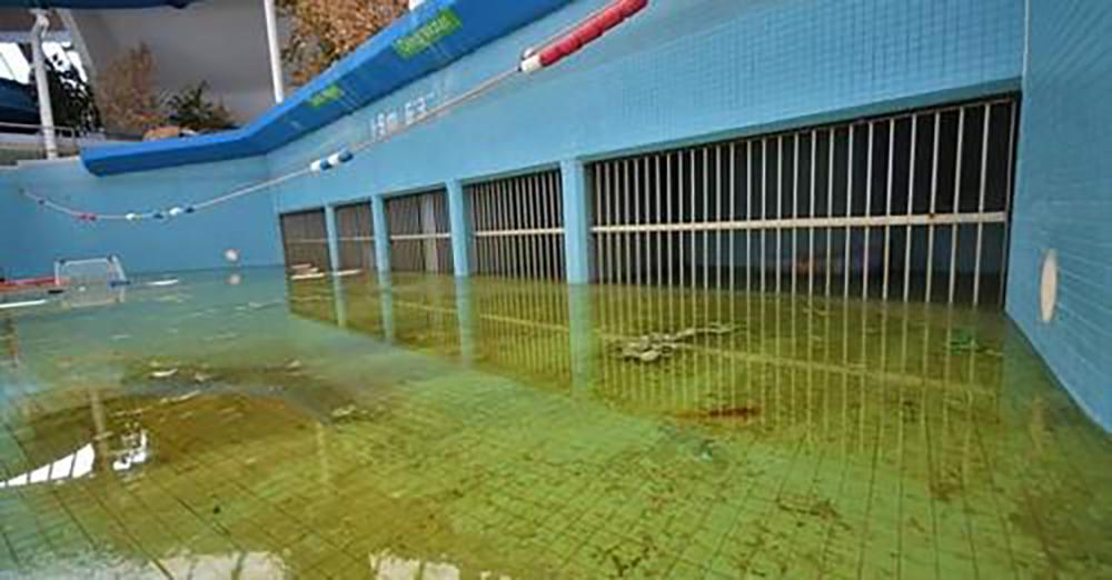 A picture of the pool at the leisure centre, taken last year