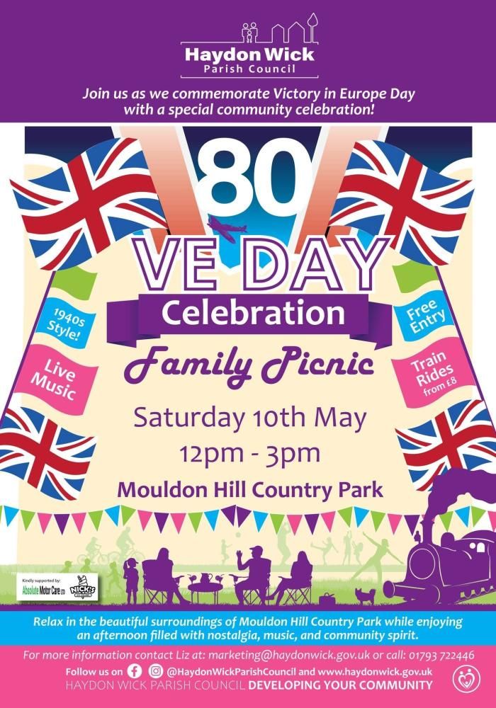 Celebrate VE Day with a family picnic at Mouldon Hill