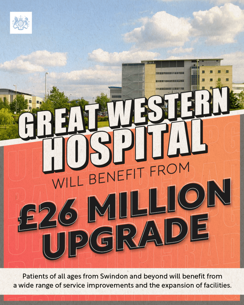 £26 million investment in Great Western Hospital welcomed by Swindon MPs