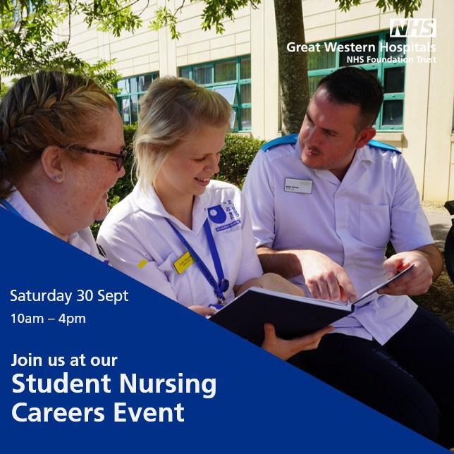 Great Western Hospital prepares for annual student nursing careers event