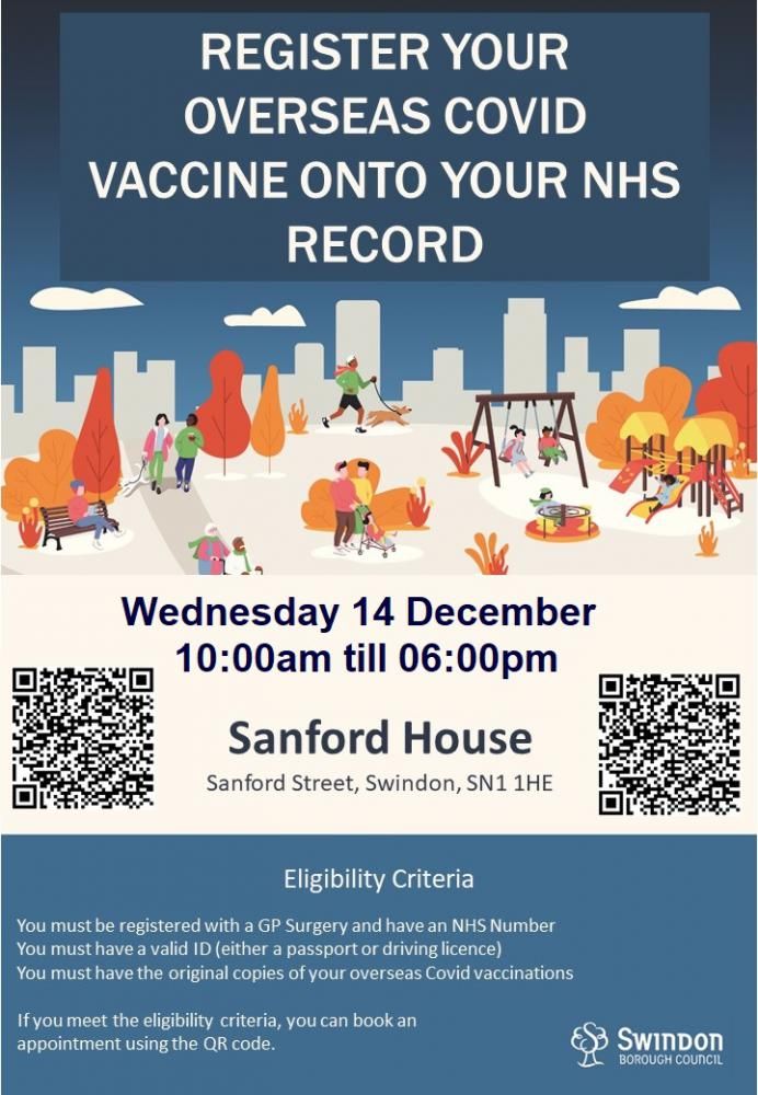 Swindon Borough Council to host Overseas Vaccination Validation Clinic