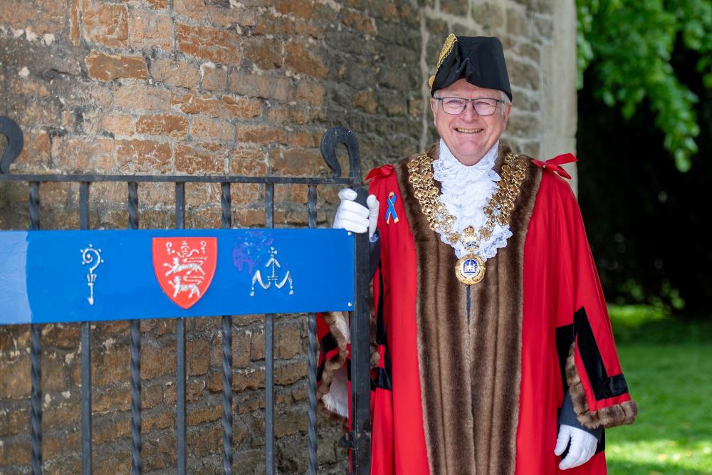 Malmesbury Mayor Cllr Robert Hastings. Photo by Barbara Leatham
