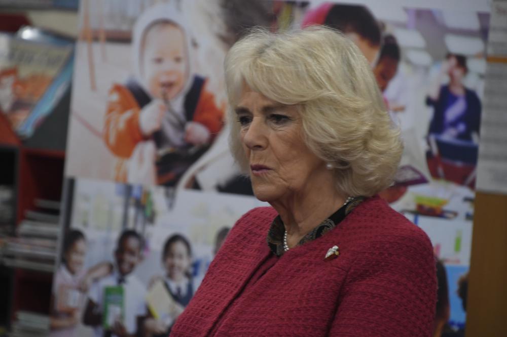 Her Majesty, then the Duchess of Cornwall, during a previous visit to Swindon