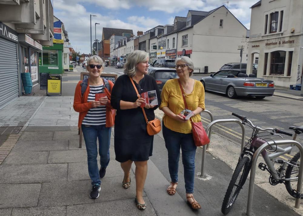 The 'Big Conversation' is the first of a series planned by South Swindon Labour Parliamentary Candidate Heidi Alexander, centre